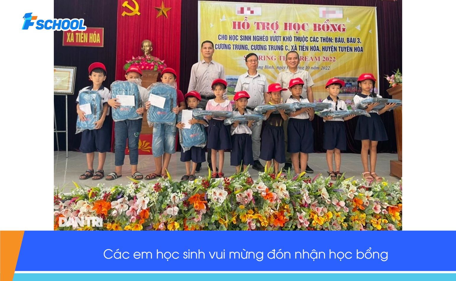 Trao học bổng đến học sinh nghèo vượt khó tại huyện miền núi Quảng Bình